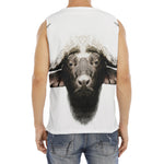 Bull Portrait Print Men's Fitness Tank Top
