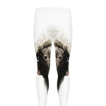 Bull Portrait Print Men's leggings