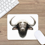 Bull Portrait Print Mouse Pad