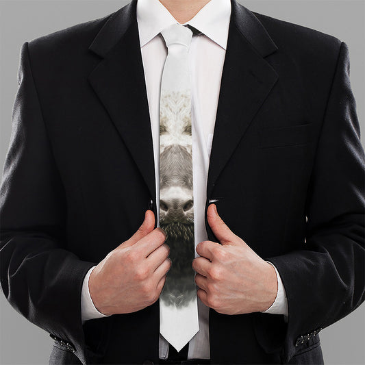 Bull Portrait Print Necktie