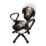 Bull Portrait Print Office Chair Cover