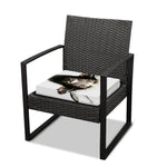 Bull Portrait Print Outdoor Seat Cushion Cover