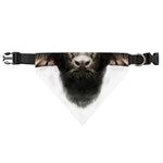 Bull Portrait Print Over The Collar Dog Bandana