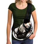 Bull Portrait Print Pet Sling Carrier