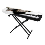 Bull Portrait Print Piano Keyboard Cover