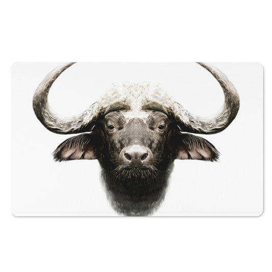 Bull Portrait Print Polyester Doormat