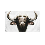 Bull Portrait Print Polyester Flag