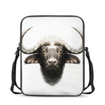 Bull Portrait Print Rectangular Crossbody Bag