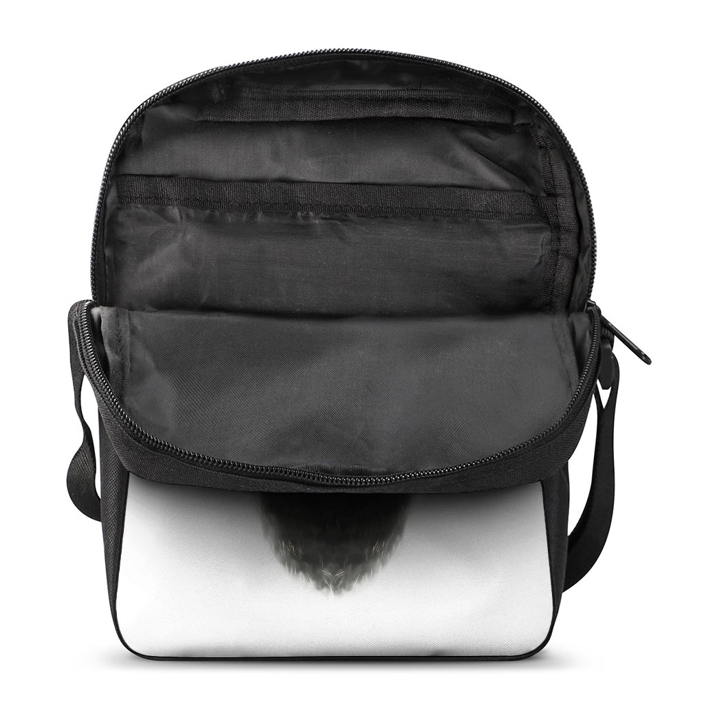 Bull Portrait Print Rectangular Crossbody Bag
