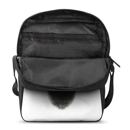 Bull Portrait Print Rectangular Crossbody Bag