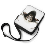 Bull Portrait Print Rectangular Crossbody Bag