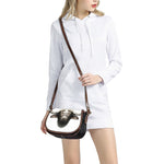 Bull Portrait Print Saddle Bag