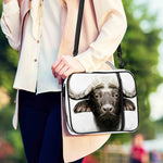 Bull Portrait Print Shoulder Strap Bible Bag