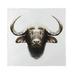 Bull Portrait Print Silk Bandana