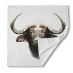 Bull Portrait Print Silk Bandana