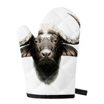 Bull Portrait Print Single Oven Mitt