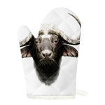 Bull Portrait Print Single Oven Mitt