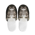 Bull Portrait Print Slippers