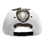 Bull Portrait Print Snapback Cap