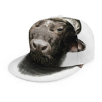 Bull Portrait Print Snapback Cap