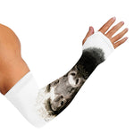Bull Portrait Print Sun Protection Arm Sleeves