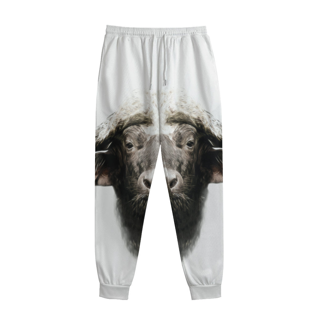 Bull Portrait Print Sweatpants
