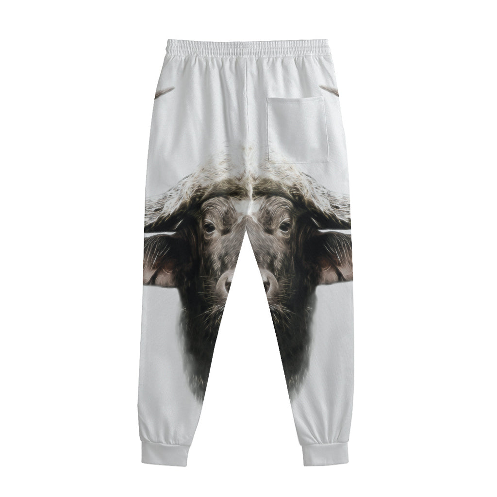 Bull Portrait Print Sweatpants