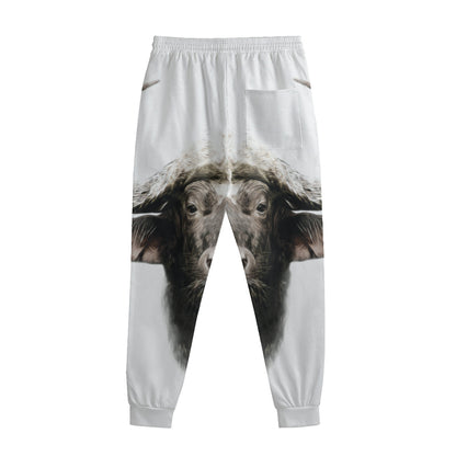 Bull Portrait Print Sweatpants