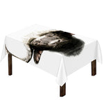 Bull Portrait Print Tablecloth