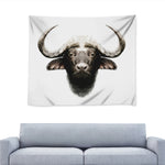 Bull Portrait Print Tapestry