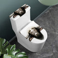 Bull Portrait Print Toilet Lid And Tank Cover Set