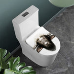 Bull Portrait Print Toilet Lid Cover