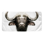Bull Portrait Print Towel