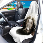 Bull Portrait Print Waterproof Car Seat Cover