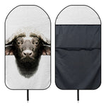 Bull Portrait Print Waterproof Car Seat Cover