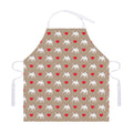 Bull Terrier Heart Pattern Print Adjustable Apron