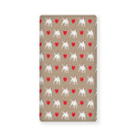 Bull Terrier Heart Pattern Print Baby Crib Sheet