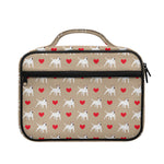Bull Terrier Heart Pattern Print Briefcase Bible Bag