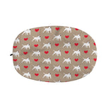 Bull Terrier Heart Pattern Print Car Side Mirror Covers