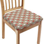 Bull Terrier Heart Pattern Print Chair Cushion Cover
