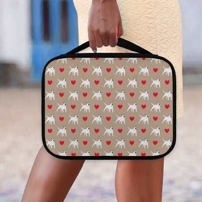 Bull Terrier Heart Pattern Print Classic Bible Case