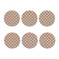 Bull Terrier Heart Pattern Print Coaster Set