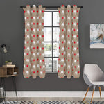 Bull Terrier Heart Pattern Print Curtain