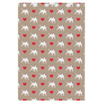Bull Terrier Heart Pattern Print Curtain