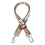 Bull Terrier Heart Pattern Print Dog Seat Belt