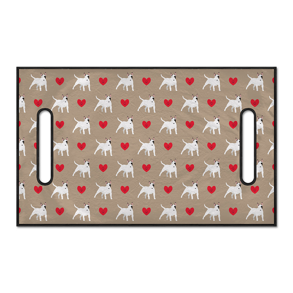 Bull Terrier Heart Pattern Print Golf Cart Seat Cover