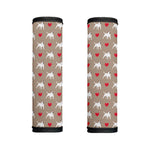 Bull Terrier Heart Pattern Print Handle Covers
