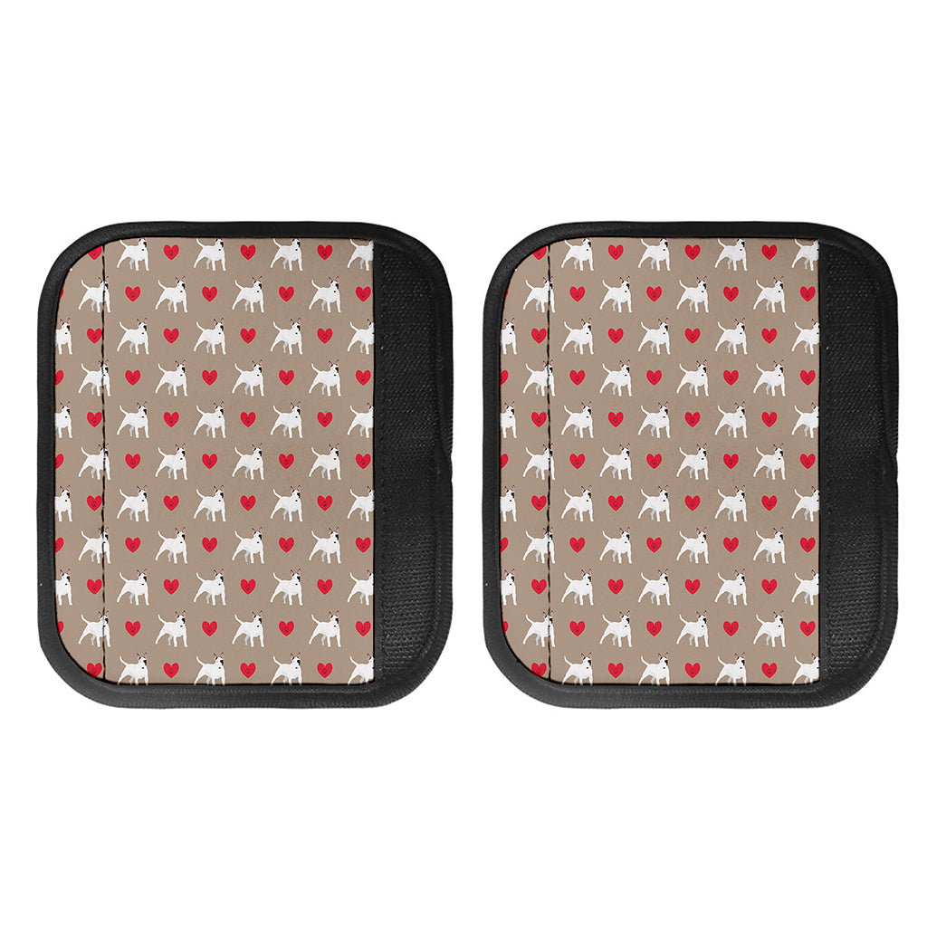 Bull Terrier Heart Pattern Print Handle Covers