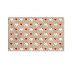 Bull Terrier Heart Pattern Print Polyester Flag