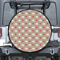Bull Terrier Heart Pattern Print Tire Cover